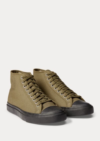 Men's Ralph Lauren Mayport Canvas Sneakers | 643192HRN